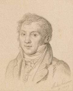 Portret van de violist en componist Louis-Luc Loiseau de Persuis 1769-1819 door Jules Porreau