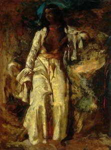 Nubische vrouw door Jules Robert Auguste