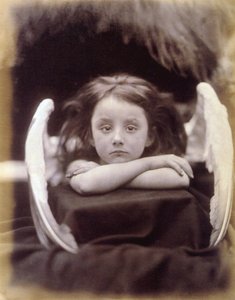 Ik wacht (Rachel Gurney als een Engel) door Julia Margaret Cameron