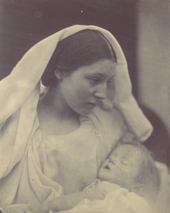 La Madonna Riposata, 1864 door Julia Margaret Cameron