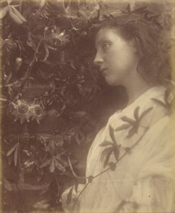 Maud "Er is een prachtige traan gevallen van de passiebloem bij de poort". door Julia Margaret Cameron