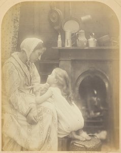 Mevrouw Rachael Gurney Moge God Vader Veilig Thuisbrengen, Drie Vissers Gingen Zeilen..., ca. 1872-74 door Julia Margaret Cameron