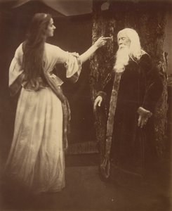 Vivien en Merlin door Julia Margaret Cameron