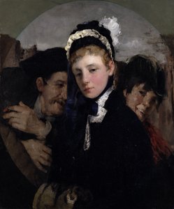 Union Square, c.1879 door Julian Alden Weir