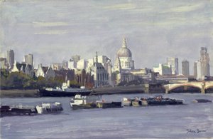 St. Pauls vanaf Bankside door Julian Barrow