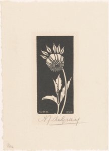 Dahlia door Julie de Graag (signed by artist)
