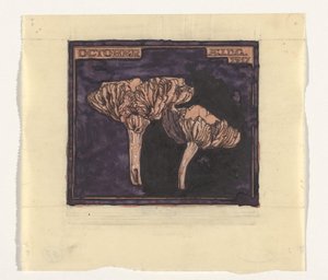 Paddenstoelen door Julie de Graag (signed by artist)
