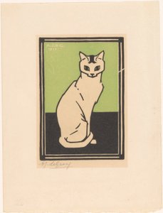 Zittende kat