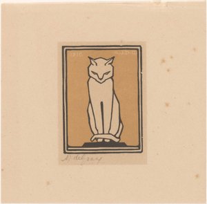 Zittende kat