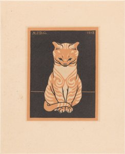 Zittende kat