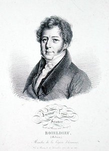Francois Adrien Boieldieu (1775-1834) 1828 door Julien Leopold (after) Boilly