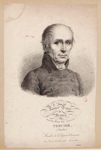 Institut Royal de France. Académie des Beaux-Arts. (Architektur.) Percier, (Charles.) Mitglied der Ehrenlegion. Geboren in Paris, am 22. August 1764 - gewählt 1811. door Julien Leopold Boilly