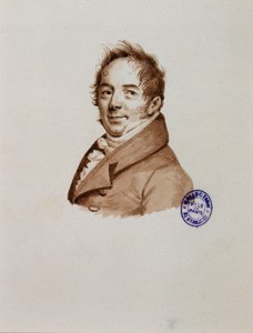 Porträt des Bildhauers Bosio door Julien Leopold Boilly