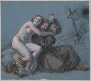 De verleiding van St. Antonius door Julien Leopold Boilly