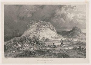 Ruïnes van het Kasteel van Artns bij Le Huelgoet, Bretagne