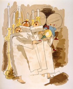 Humoristische wijnillustratie 1946