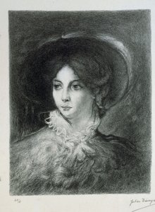 Portret van George Sand door Julien Tinayre
