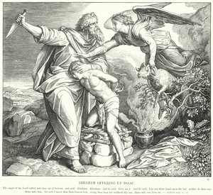 Abraham offert Isaak door Julius (after) Schnorr von Carolsfeld
