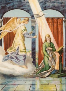 De Annunciatie door Julius (after) Schnorr von Carolsfeld