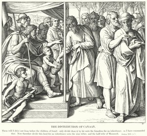 De Verdeling van Kanaän door Julius (after) Schnorr von Carolsfeld