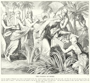 De Vondst van Mozes (gravure)