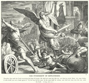 De Nederlaag van Sanherib door Julius (after) Schnorr von Carolsfeld