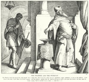De Farizeeër en de Tollenaar (gravure)