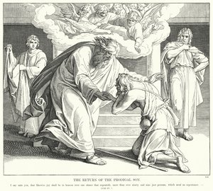De Terugkeer van de Verloren Zoon door Julius (after) Schnorr von Carolsfeld