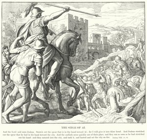 De Belegering van Ai (gravure) door Julius (after) Schnorr von Carolsfeld