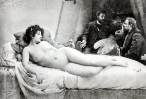 Emile Zola in het atelier van de kunstenaar, 1891
