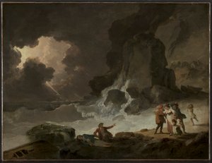Een Storm Achter het Eiland Wight