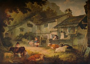 Cottage Landschap met Vee, bij Ambleside