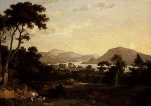Ullswater: vanuit Gowbarrow Park door Julius Caesar Ibbetson