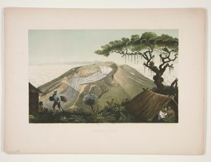 Gunung - Gede (Mount Gede) door Julius Friedrich Tempeltey