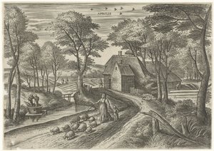 April door Julius Goltzius