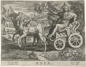Azië door Julius Goltzius
