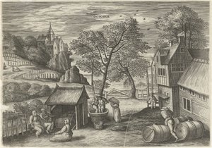 Oktober door Julius Goltzius