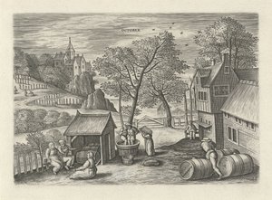 Oktober door Julius Goltzius