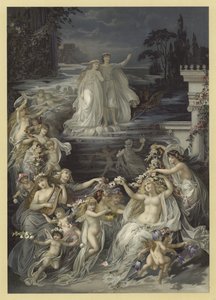 Illustratie voor Een Midzomernachtsdroom door Julius Hoeppner