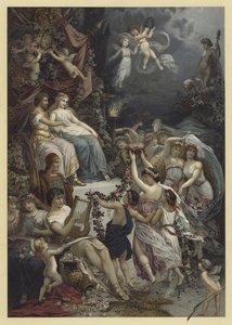 Illustratie voor Een Midzomernachtsdroom door Julius Hoeppner