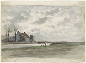 Vaart met een molen