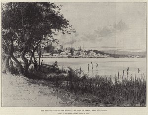 Het land van de gouden klomp, de stad Perth, West-Australië door Julius Mandes Price
