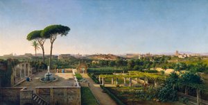Een Uitzicht op Rome vanaf de Aventijn, 1873