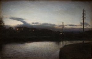 Avondlandschap door Julius Paulsen
