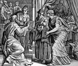 Geboorte van Sint Jan de Doper door Julius Schnorr von Carolsfeld