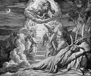 Jakobs ladder door Julius Schnorr von Carolsfeld