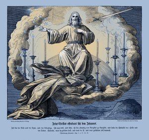 Jezus Christus openbaart zich aan Johannes, Openbaring door Julius Schnorr von Carolsfeld