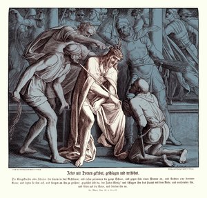 Jezus krijgt een doornenkroon, Evangelie van Marcus
