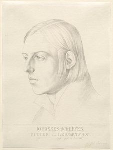 Johann Evangelist Scheffer von Leonhardshoff door Julius Schnorr von Carolsfeld