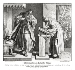 Josia hoort het woord van de wet, 2 Koningen door Julius Schnorr von Carolsfeld